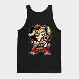 Rock-A-Billy Rabbit on guitar with pompadour Tank Top